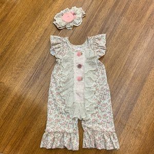 Floral Romper and Headband